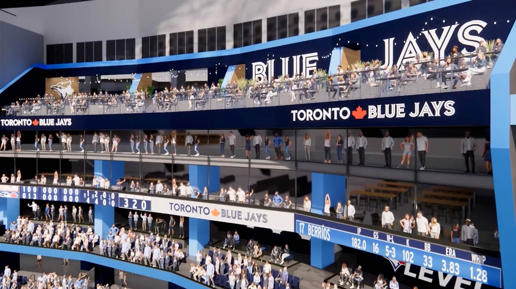 Official New Era American League Stadium Toronto Blue Jays Gray